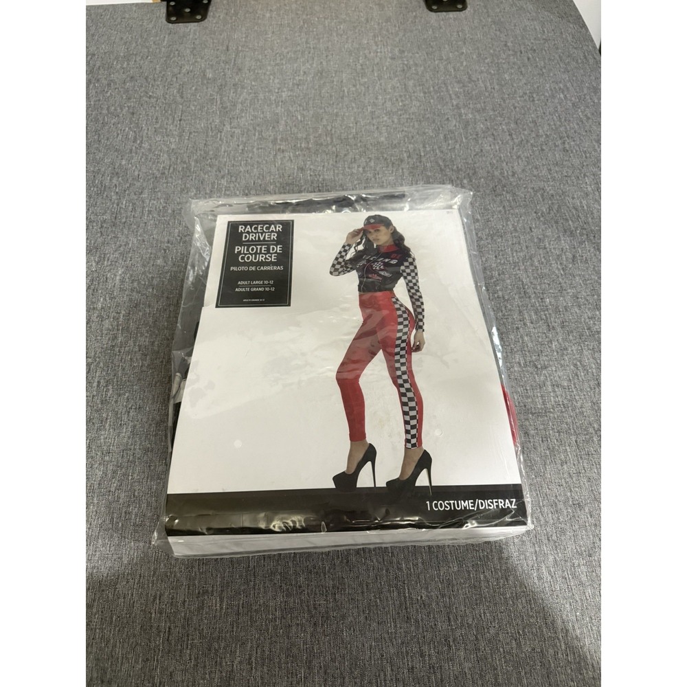 Women's Sexy Racecar Driver Costume/ Adult L 10-12 Halloween Party